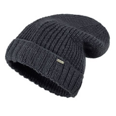 Merino Wollmütze mit Umschlag