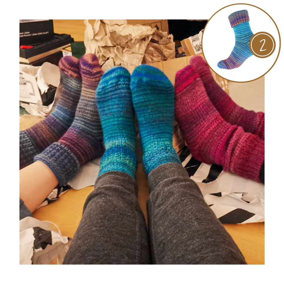 Bunte Stricksocken