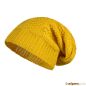 Preview: Beanie Mütze aus Baumwolle gelb