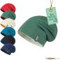 Preview: Beanie zum Wenden aus Baumwolle Übersicht