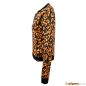 Preview: Blouson Jacke im Animal Print Seitenansicht