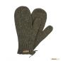Preview: Gestrickte Fäustlinge Modell Valero Naturdunkelbraun