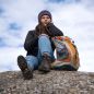 Preview: Wolljacke Eileen Regenbogen und Mütze Nando