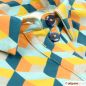 Preview: Maxikleid mit Kragen und Bindegürtel Blume des Lebens Detailbild