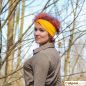 Preview: Twist Stirnband aus BIO Baumwolle Tragebeispiel Gelb
