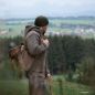 Preview: Wolljacke aus Schafwolle Modell Max Naturbraun Tragebeispiel