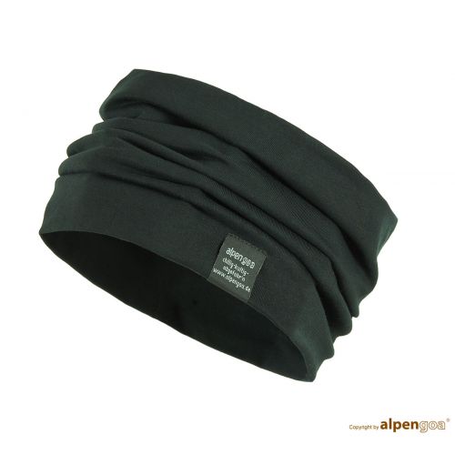 Stirnband aus Biobaumwolle schwarz