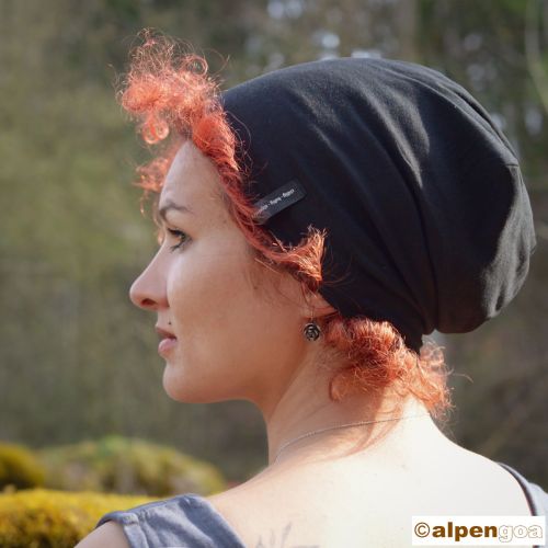 Beanie zum Wenden aus Baumwolle Tragebeispiel 2