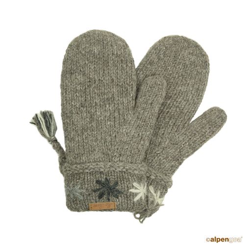 Fäustlinge im Norweger Design Vannadis Naturbraun