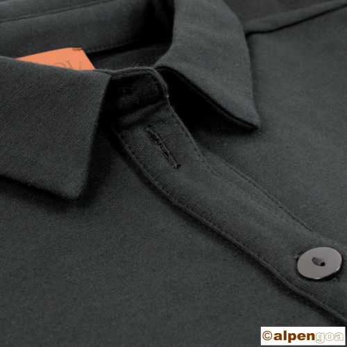 Maxikleid mit Kragen und Bindegürtel Detailbild