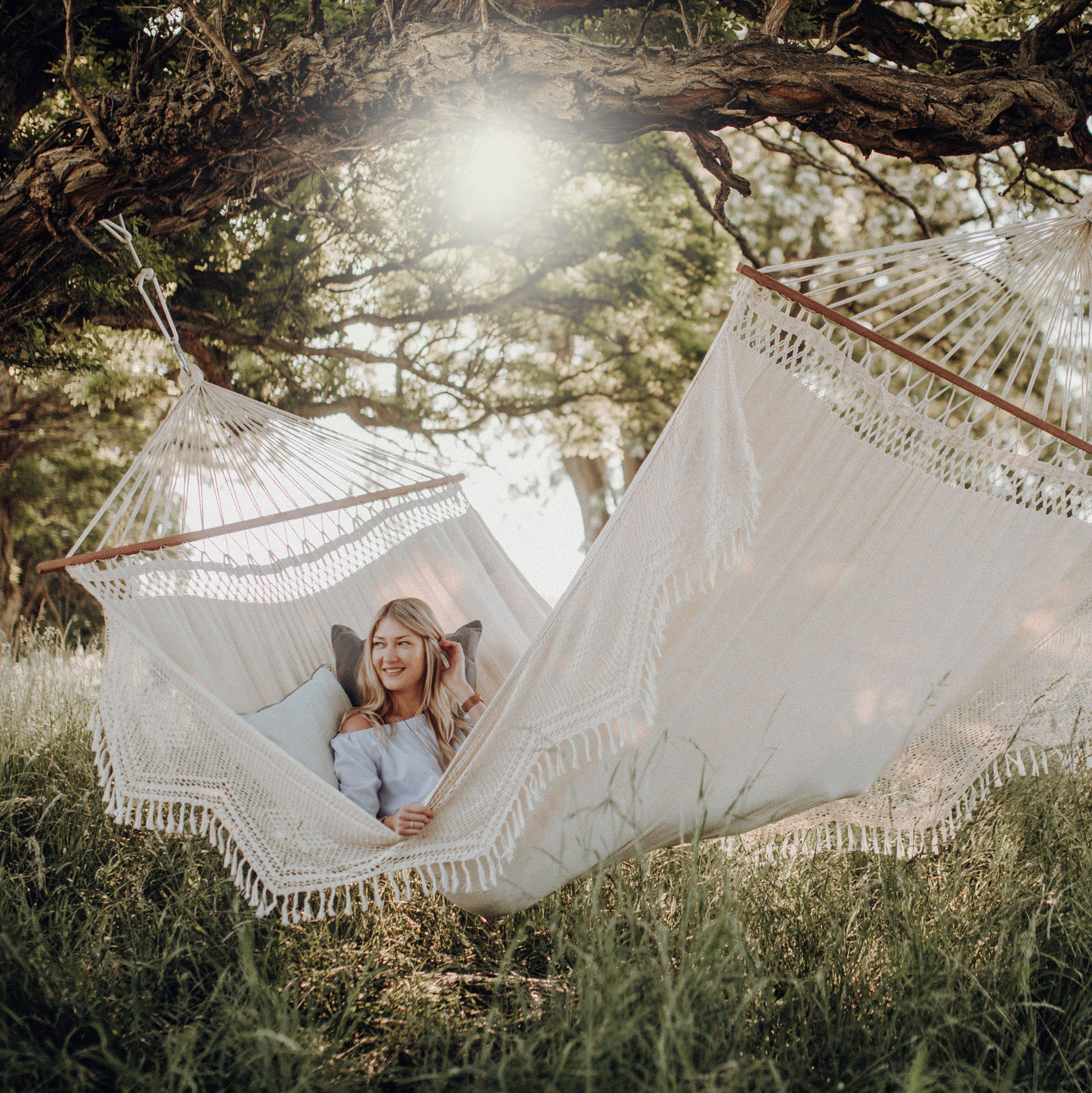 Doppel Hängematte für Hause drinnen und draußen Boho Hängematte Makramee Hängematte groß Baumwolle weich für zwei Personen Terrasse Hinterhof Veranda Rasen Garten Doppel Hängematte für Hause drinnen und draußen Boho Hängematte Makramee Hängematte groß Baumwolle weich für zwei Personen Terrasse Hinterhof Veranda Rasen Garten