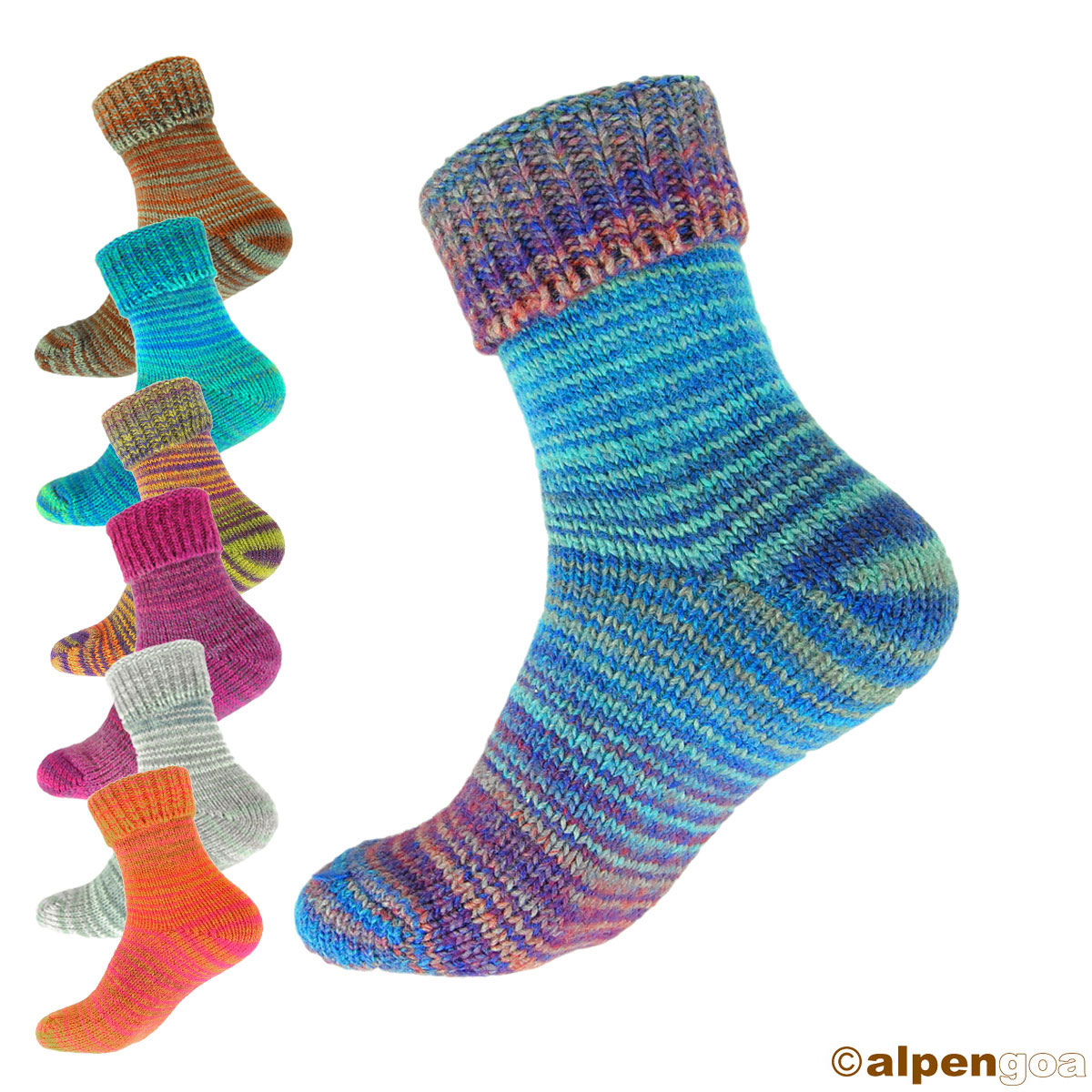 3D Tier-Socken Handgestrickt | Doppellagige Baumwollsocken Für Erwachsene