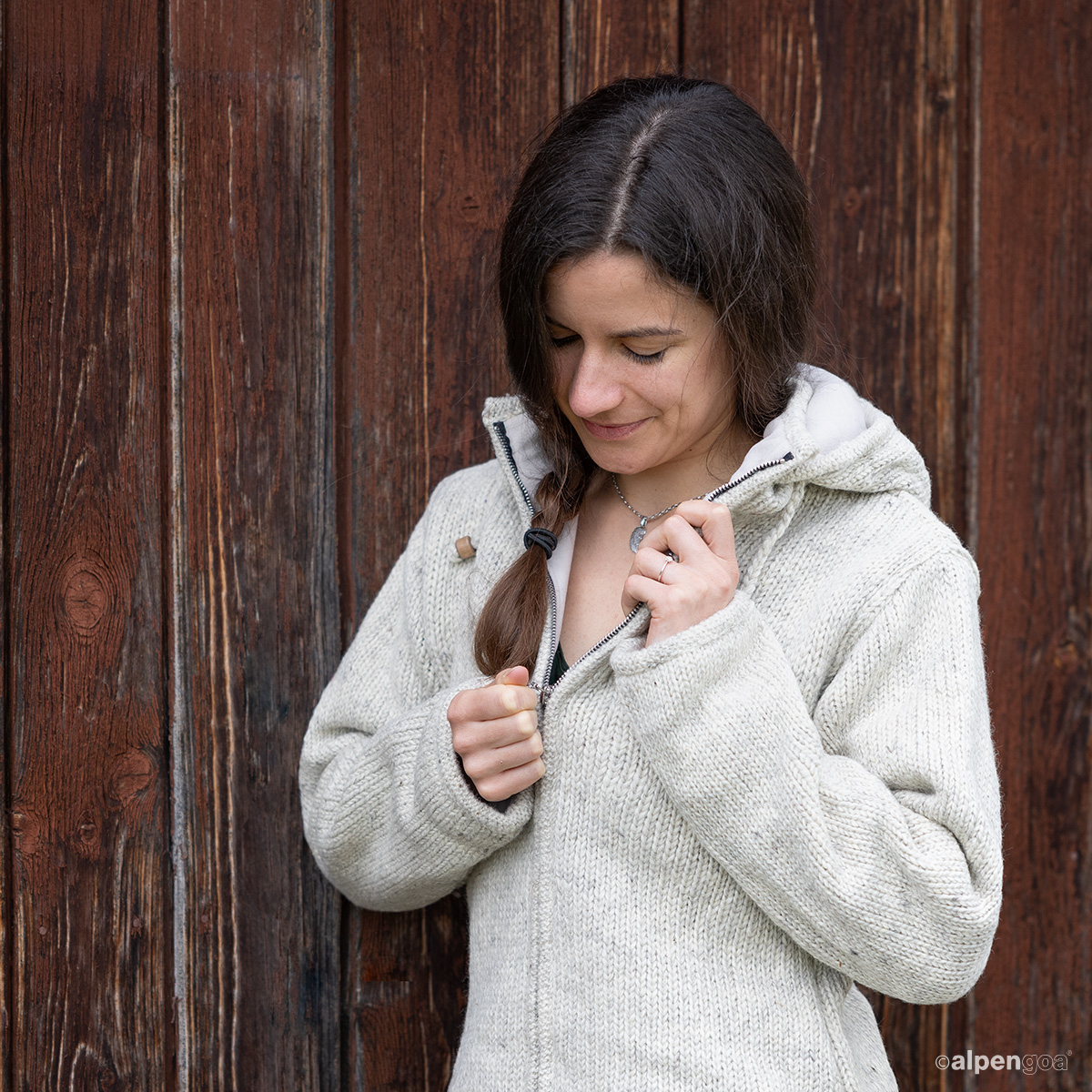 Hellgraue wolljacke Clearance