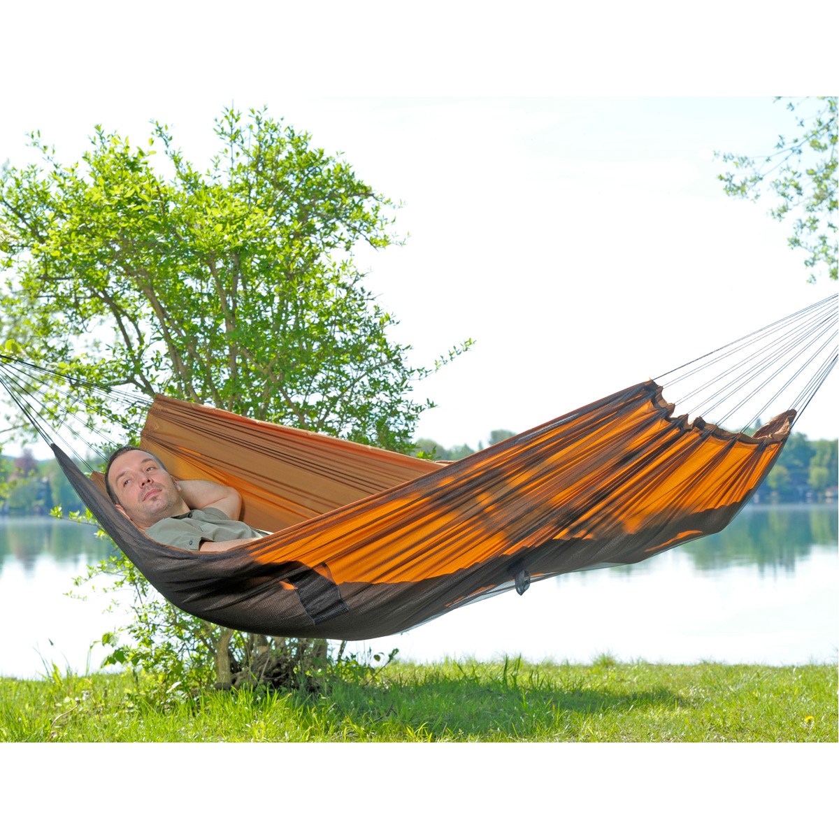 Outdoor Moskitonetz Hängematte & leicht, tragbar, Nylon Hängematte,  geeignet für Outdoor, Wandern, Camping, tragbar, Reisen, Hinterhof, Strand.