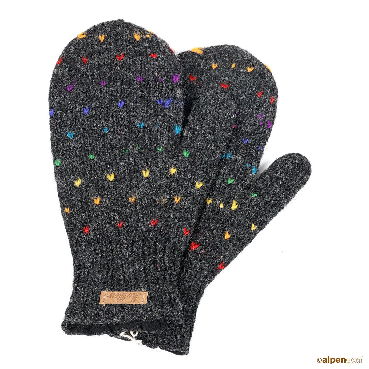 Fäustlinge Nadeen Regenbogen Anthrazit