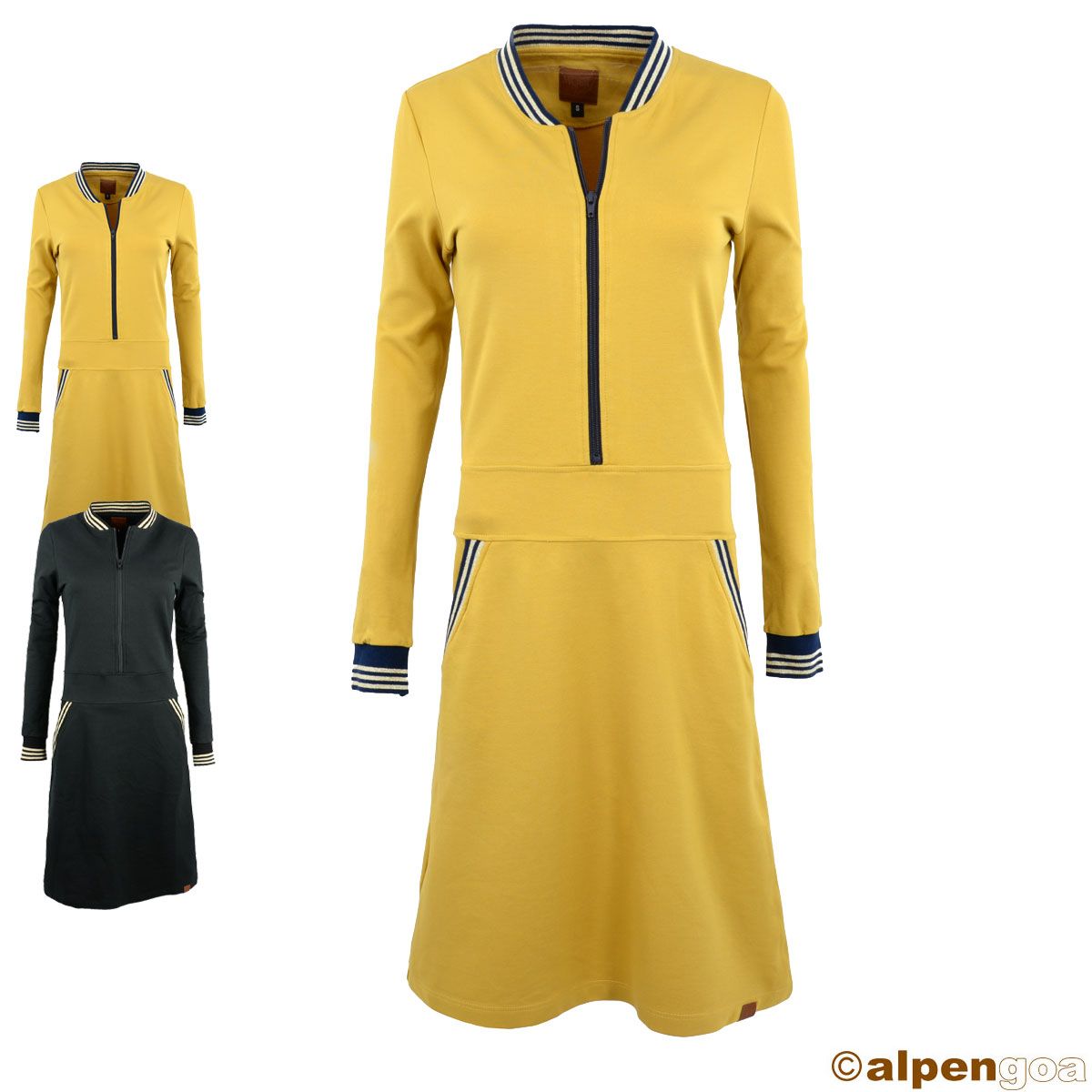 Sportliches Kleid mit Bündchen Übersicht