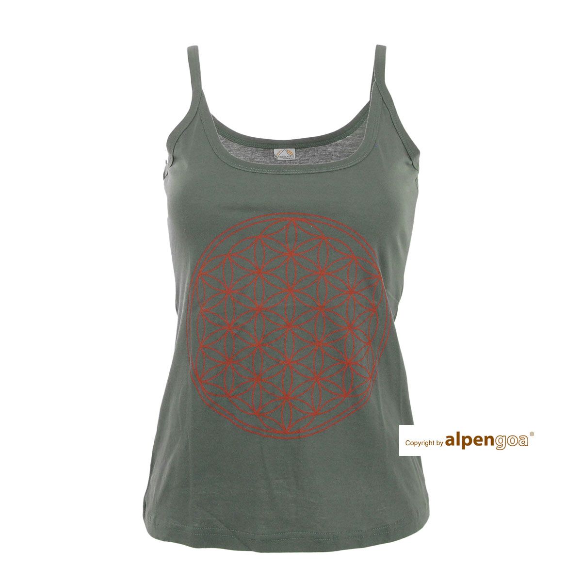Träger Top mit Blume des Lebens Print