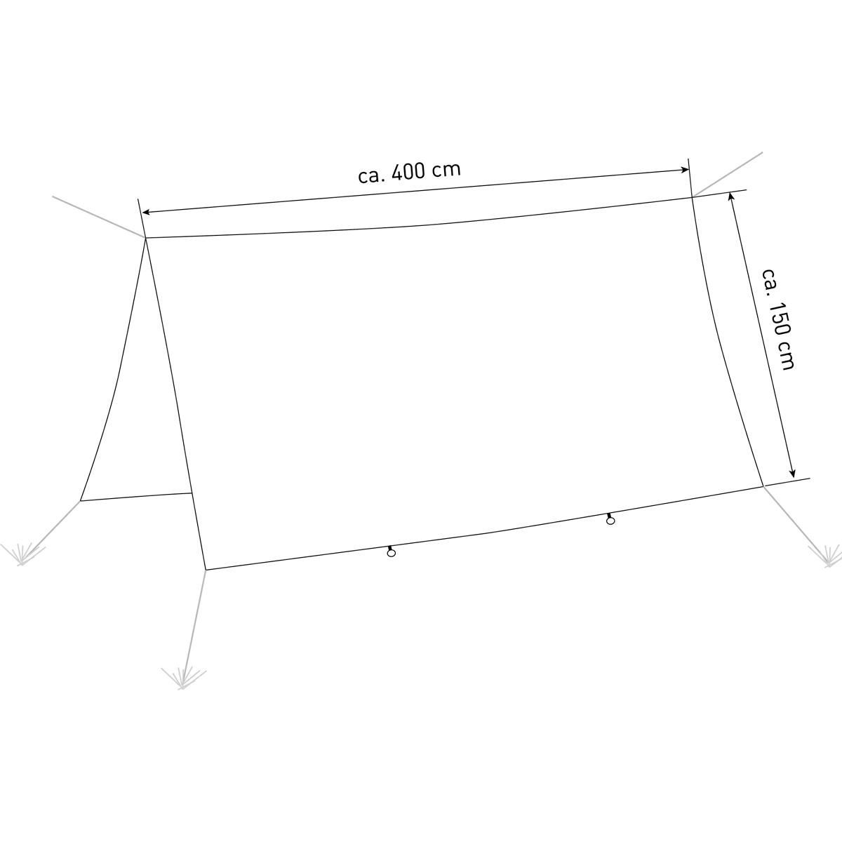 Traveller Tarp XXL  Maße