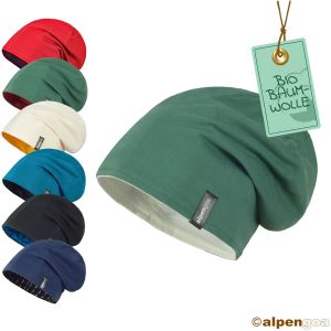 Beanie zum Wenden aus Baumwolle Übersicht