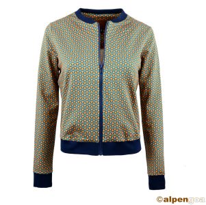 Blouson Jacke im Blume des Lebens Print